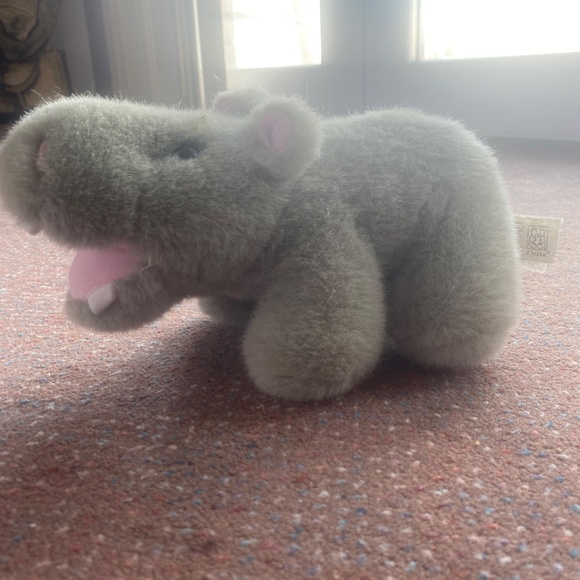 Cute vintage hippo plush - Picture 3 of 5